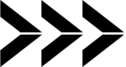 Abstract black arrow-shaped design on a light gray background.